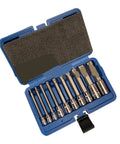 Premium 10-piece Heavy Duty Impact Socket Wrench Head Set With Spline And Torx Bits For 1/4 And 1/2 Inch Drive. Super Tough, Rust-Resistant Kit That Helps You Crush Stripped Bolts And Tighten Like A Pro Without Burning Out Your Tools Or Hands Today., blue case with 10 spline and Torx impact bits for 1/4 and 1/2 inch drive