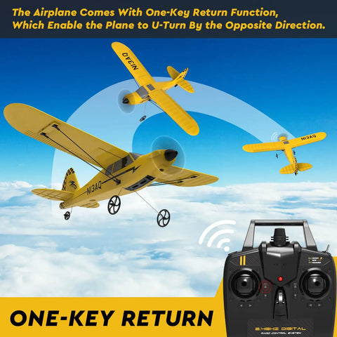 Noob Friendly RC Plane With XPILOT Stabilization System Prop Saver And One Key U Turn in flight with remote control