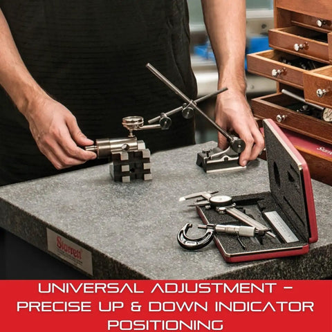 Swivel Post Snug With Universal Indicator Adjustment For Quick Pro Grade Measurements 657H used on workbench
