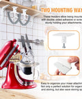 Flex Edge Beater For 4.5 To 5 Qt Tilt Head Stand Mixers displayed with two mounting options in a modern kitchen setup