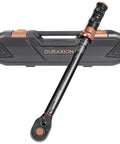 Half Inch Drive Torque Wrench Pro Grade With Dual Range Scales 10 To 170 Ft Lb 13.6 To 230.5 Nm shown with case