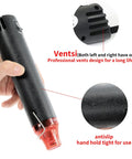 Crafts Heat Gun 110V 300W Handy Hot Air Tool With Ultra Long 3.28Ft Cord and Stand showing vents and anti-slip grip details