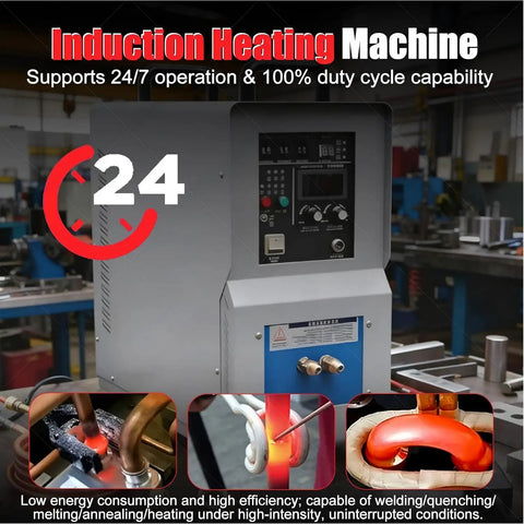 Heavy Duty 15Kw Induction Heater Furnace With Smooth Water Cooling And Smart Overload Protection For Kickin Heat On Metal Melting Welding And Fast Quenching Projects with control panel.