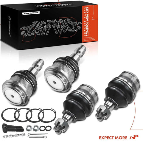 Front Upper And Lower Ball Joint Kit For Ford Ranger And Mazda B Series Trucks Rwd With Front Coil Spring Not For Front Torsion Bar Suspension Your Go To Replacement For Safer Handling And Long Lasting Durability, pack of 4
