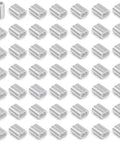 100 Pcs M2 Aluminum Crimp Sleeves For Wire Rope Ends Double Barrel Ferrules Easy Install Loop Crimps Protective Wire Rope End Caps For Heavy Duty Applications, silver aluminum sleeves