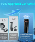 Road Trip Ready Travel Car Kettle With 12V And 24V Power, Portable 400 mL Electric Water Boiler with LCD display and multi temp control