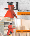 Car jack stand wall mount organizer, red heavy‑duty steel wall bracket, 4-pack for 2–6 ton stands