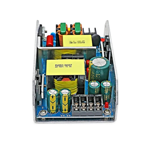Front view of AC To DC Power Supply Module Buck Converter 85V-265V Input with output options 24V 10A and 36V 7A for industrial use.