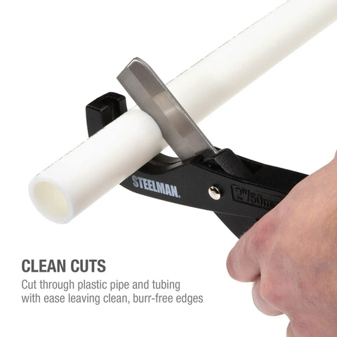 PVC Pipe Cutter Tool With Stainless Steel Blade For 2 Inch Tubes cutting white plastic pipe