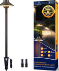 Outdoor Brass Pathway Lights Built To Last With Solid Brass Construction For Low Voltage Landscape Lighting Wired 12V Walkway LED IP65 Waterproof Hat Top Bronze For Garden Yard Driveway G4 Bulb Not Included product box and components