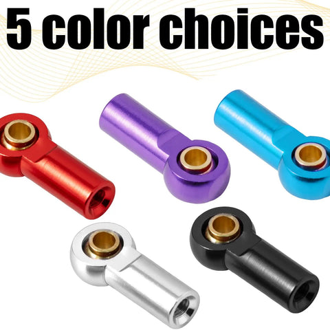 Five color choices of Beefy Aluminum M3 Tie Rod End Ball Joint Link Ball Head Holder 10Pcs RC Car Upgrade Kit 3mm Universal Fit