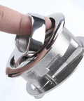 Two Pack Flush Mount Boat Hatch Latch Handle In 316 Stainless Steel, Waterproof Marine Locker Slam Lock, Pull Ring Flush Latch