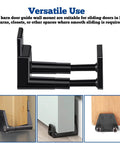 Two Pack Adjustable Barn Door Floor Guide Set With Wall Mount Guides and Screws for RVs, Barns, Closets, Home Spaces
