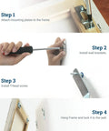 Heavy Duty Anti Theft Picture Hangers Bulk Pack 25 Count Security Frame Lock Hanging Kit installation guide
