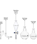 Distillation Kit For Organic Chemistry Set With 19 22 Interchangeable Joints, 15 Piece Borosilicate Glassware in lineup