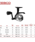 Go-To Micro Spincast Fishing Reel Size 10 With Changeable Right Or Left Retrieve, Built In Bite Alert, Durable Silver And Black Design