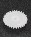 30-tooth plastic gear for RC cars and robots, model 30102B, shown on black background, part of 20 pcs worm reduction set for DIY projects.