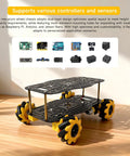 mecanum wheel robotics kit with four-wheel chassis for STEM