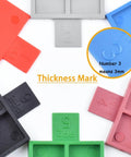 Pro Grade Leveling And Spacing Shims Kit With 150 Pcs U Shaped Tile Spacers 1mm 2mm 3mm 4mm 5mm 6mm for color-coded identification.