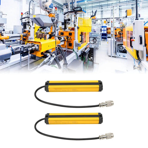 Industrial Safety Light Curtain Sensor With Heavy Duty Six Beam Detector And Ip65 Rated Aluminum Housing Built Tough For Machine Guarding And Shop Floor Setup That Handles Rough Jobs Without A Hitch