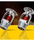 Heavy Duty Copper Fire Sprinkler Head 5 Pack Kit For Emergency Suppression Systems 68 Degree Activation close-up of two sprinkler heads