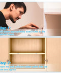 Image showing installation steps for Pack Of Eight Clear Glass Table Bumpers With Solid Stems And Grippy Non Slip Bottoms.