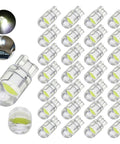 30 Pack 194 LED Bulbs 6000K Cool White Canbus Error Free T10 Wedge COB Bulbs For Car Dome Map Door Courtesy License Plate Lights Upgrade Your Car Fit For Dozens Of Models