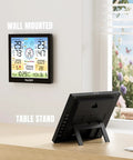 Pro Grade WiFi Weather Station with Indoor Outdoor Temperature and Humidity Monitor, 10 Inch Digital Color Display, wall mounted.