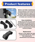 Rear Window Latch Hinge Pivot Replacement Kit for Toyota Tacoma First Gen Tundra Xtracab 1995 to 2004 and 2000 to 2006 Black Two Pack CNC Billet Aluminum Anti Corrosion Superior Fit features
