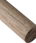 Kickstart Your Next Build With Top Shelf Black Walnut Dowel Rods 48 Inch By Half Inch Diameter Solid Hardwood Woodworking Essentials, close-up view of smooth dowel end.