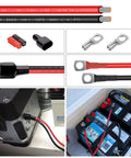 8 Gauge Red And Black Tinned Copper Wire For Car Audio, Trailer, Marine And LED Lights, Flexible 8AWG Power Ground Cable connectors & uses