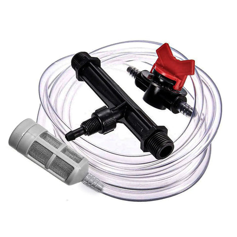 Venturi Fertilizer Injector Kit Three Quarter Inch Water Inlet Outlet NPT Garden Irrigation Mixer Injectors with tubing and filter