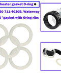 Must Have 2 Inch Spa Heater Gasket Replacement O Ring 7114030B 5 Pack Fits Gecko Balboa Hydro Quip United And Most Flow Through Heaters For Hot Tubs Spas