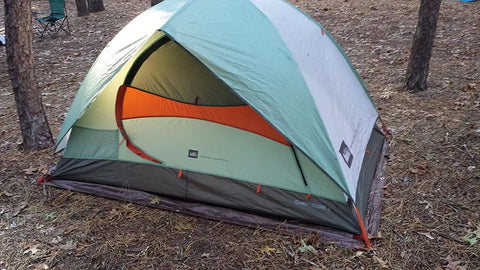 Heavy Duty 30 By 50 Ft Pro Grade All Purpose Tarp 5Mil Poly Reversible Waterproof Cover Brown And Green in camping setup