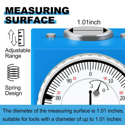 Z Axis Zero Setting Tool 0 To 0.1 Inch By 0.001 Inch Precision CNC Instrument Setter Measuring Surface Diagram