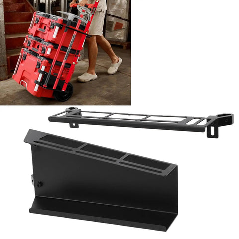 Double Layer Tool Rack Mounting Bracket Built Tough Heavy Duty Steel Tool Organizer For Toolbox And Workbench Garage Storage