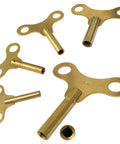 Winged 4mm Brass Clock Winding Key For Grandfather Clocks Pro Grade Jeweler Tool Precision Replacement Winder Key