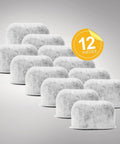 12 Pack Replacement Charcoal Water Filters For Single Serve Coffee Makers Compatible With 2.0 And 1.0 Models Beats Chlorine Odors