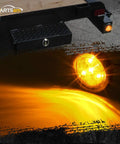 4 Pack 2 Inch Round Led Side Marker Clearance Lights With Grommets And Wire Pigtails For Trailers And Trucks DOT Approved