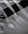 Heavy Duty Disposable Plastic Cutlery Set 100 Count Forks And Spoons Shatterproof BPA Free Heat Resistant Crystal Clear