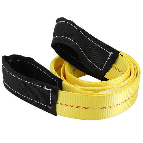 Heavy Duty Nylon Lift Straps 2 Pack, 20 Ft Long By 2 In Wide End Loop Web Slings For Vehicle, Construction, Trailer, Crane Towing And Recovery
