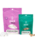Lite Bathroom Kit For Camping And Backpacking Ultralight Backcountry Gear with Wipes and Mycelium Tabs