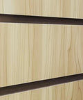 Maple Wood Grain Slatwall Panel For Retail Displays And Tool Organization 24x40 Inch Wall Mount Panel For Hooks Shelves And Brackets