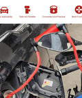 Rock Solid Car Siphon Pump And Fluid Transfer Kit Extracts Gasoline And Oil Dead Simple With Heavy Duty PVC Hose connected to fuel tank.