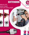 Person using a drill with PVC Pipe Reamer Kit With Carbide Blades, 6 Pack For Plastic Pipe Fittings, Fits 3/4 To 4 Inch Pipes, Socket Saver.