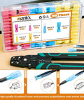 100Piece Heat Shrink Spade Connectors Kit With Crimping Tool For Electrical Projects Waterproof AWG 22 To 10 Spade Terminals