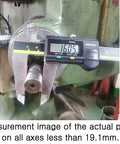 6 Inch Ultimate Handwheel For Any Machine Fits Three Quarter Inch Shaft Or Smaller with digital caliper measurement