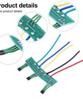 Close-up of Ebike Hall Sensor 41F 60 Degree PCB Cable with multicolored wires for two-wheel electric scooter motor.