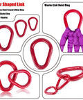 Pear Shaped Lifting Link Forged G80 Alloy Steel Teardrop Design with Balanced Load Distribution, various angles and uses shown.