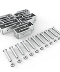 10 Pack Heavy Duty Galvanized Steel Strut Channel Hanger Bracket 0.23 Inch Thick Plate 1200 Lbs Load Capacity U-Shape Design with bolts and nuts